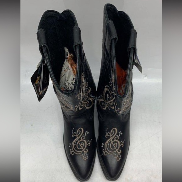NWT Masterson Boot Co Rock n Country Musical Leather Embroidered Boots. Size 5.5 - Picture 5 of 7